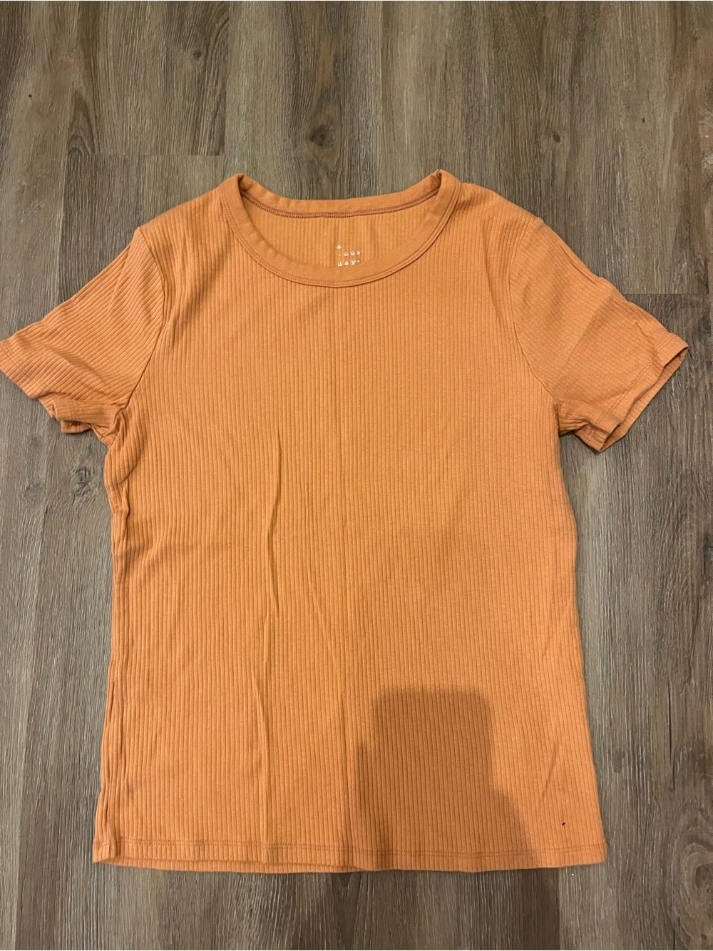A new day Women’s Short Sleeve Ribbed Tee - Orange